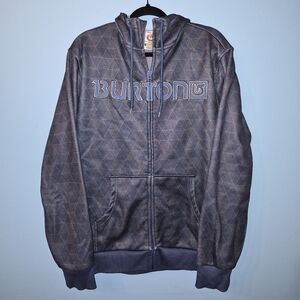 Burton Vintage Snowboard Dry Ride Zip Up Hoodie